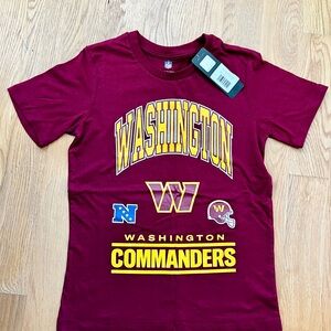 NFL Washington Commanders Kids Short Sleeve Tee - M 10/12 Youth NWT